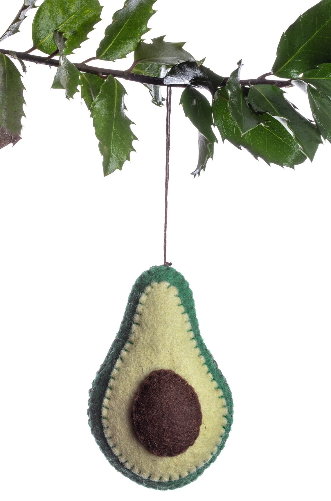 Silk Road Bazaar Avocado Felt Ornament