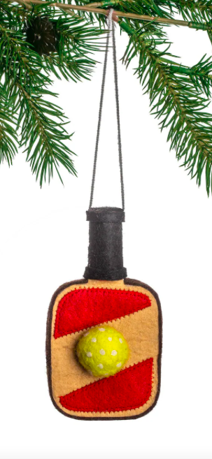 Silk Road Bazaar Pickleball Felt Ornament