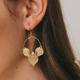 Matr Boomie Chameli Earrings Gold Leaf