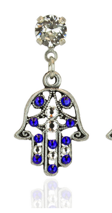 Anne Koplik Designs Crystal Hamsa Earrings