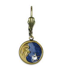 Anne Koplik Designs Half Moon Face  Earrings Clasp- MMEFC
