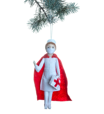 Silk Road Bazaar Super Nurse Felt Ornament