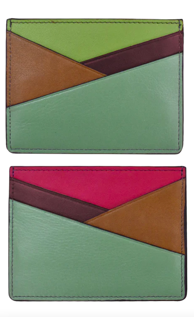 Intercontinental Leather Asymmetrical Card Case RFID