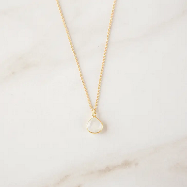 Stowaway Jewelry Bezel Wrapped Gemstone Necklace -BWGN