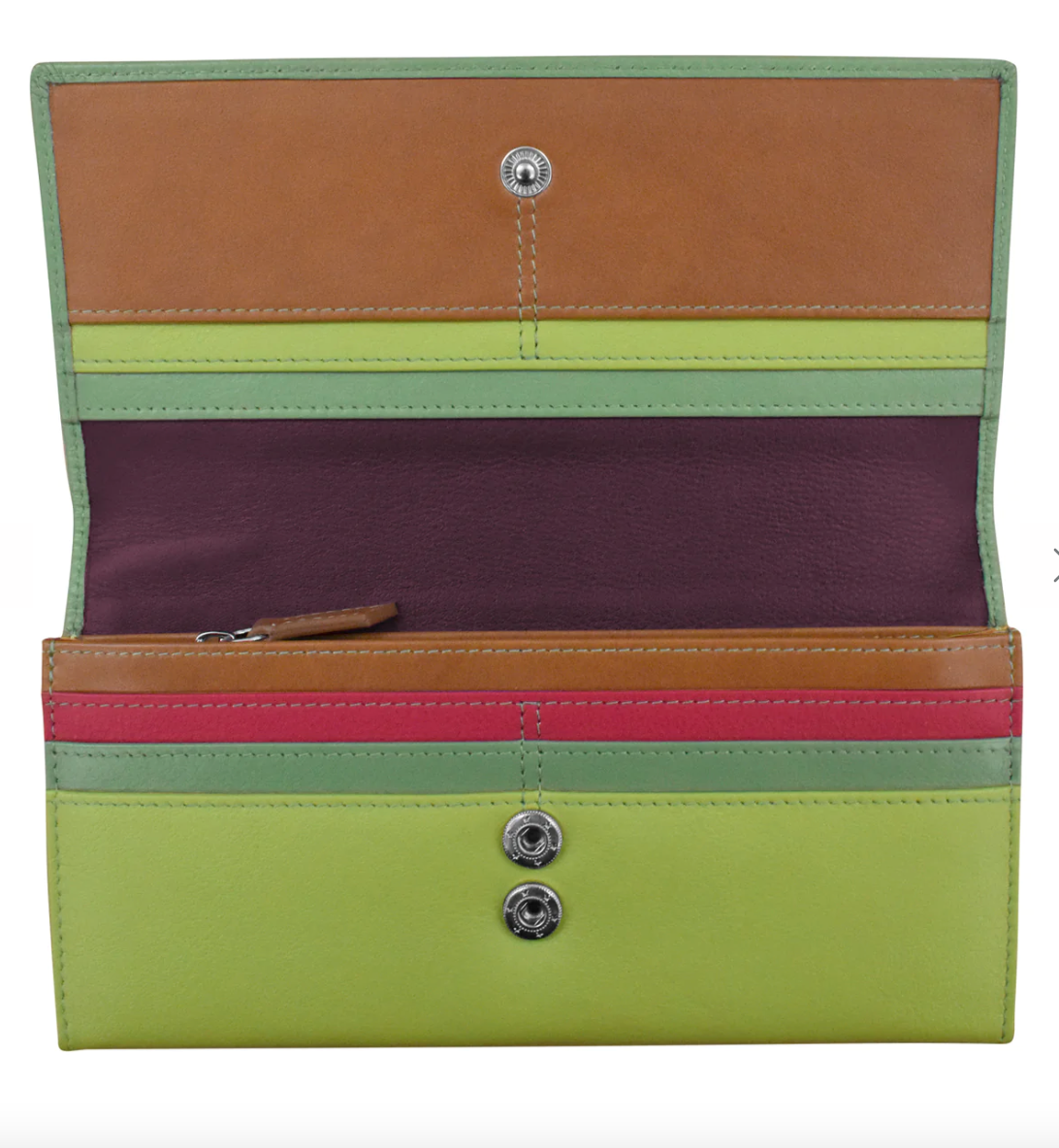 Intercontinental Leather Multi Color Rosemary Wallet