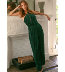 Hem & Thread Striped Detail One Shoulder Jumpsuit