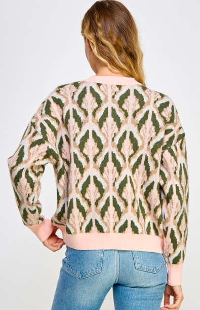 See And Be Seen Art Deco Jacquard Sweater