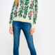 See And Be Seen Sweater w/ Roses and Glitter Hem