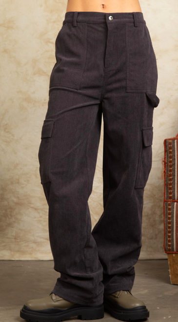 Very J Carpenter Corduroy Cargo Pants