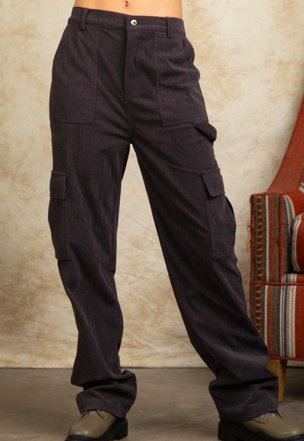 Very J Carpenter Corduroy Cargo Pants