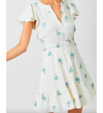 Mystree Embroidered Double Gauze Dress