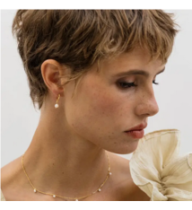 Amano Pearl Hoop Earrings