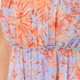 Mystree Floral Tiered Mini Dress w/ Glitter Thread