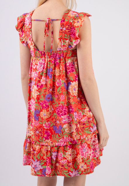 Very J A-Line Floral Dress