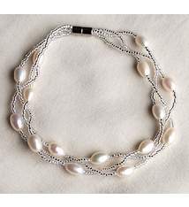 Jane Pearl World Pearl Twist Bracelet w/Magnetic Clasp