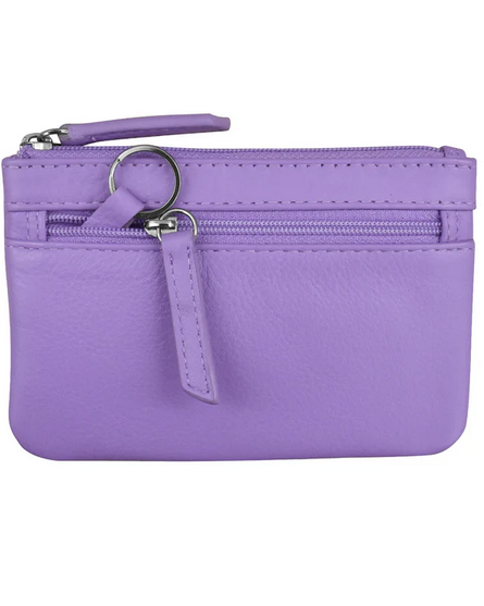 Intercontinental Leather COIN PURSE W KEY RING