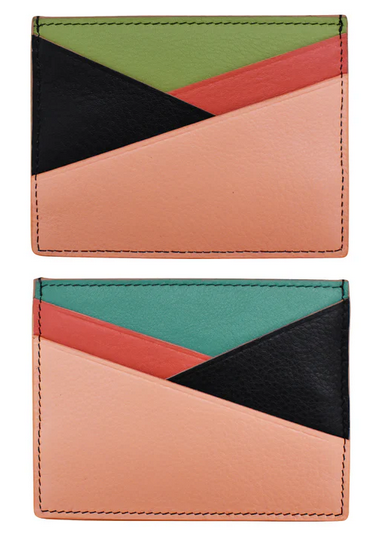 Intercontinental Leather Asymmetrical Card Case RFID