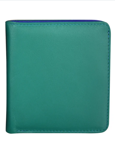 Intercontinental Leather Bi Fold Mini Wallet RFB