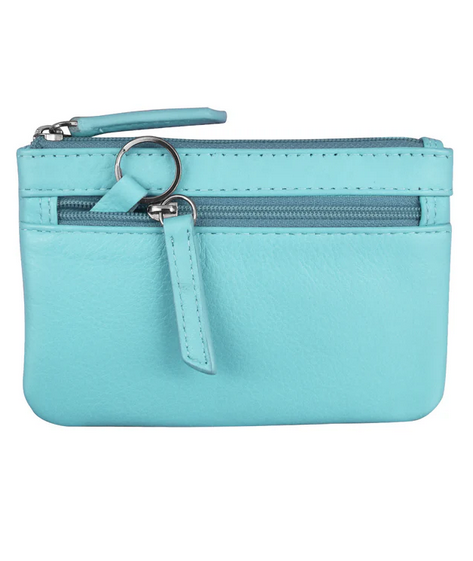 Intercontinental Leather COIN PURSE W KEY RING