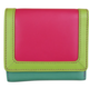 Intercontinental Leather Color Block Tri-fold Mini Wallet