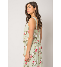 GILLI Square Neck Floral Tank