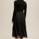 Hem & Thread Knit Dress w/ Pleated Skirt