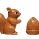 Creative Co-op Squirrel & Acorn Salt & Pepper Shaker (Set of 2)