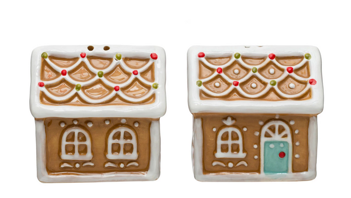 Creative Co-op GingerBread House Salt and Pepper Shaker