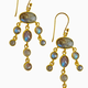 Treisi Gold Chandelier Labradorite Earrings