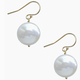 Treisi Coin Pearl Earrings