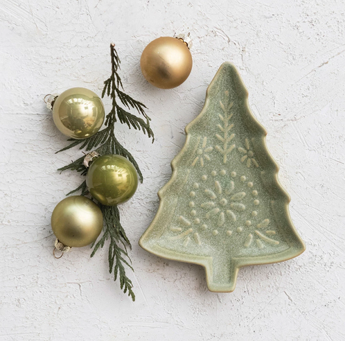 Creative Co-op Tree Shaped Plate