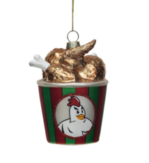 Creative Co-op Fried Chicken Bucket Ornament