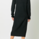 Mystree Ribbed Turtleneck Sweater Dress