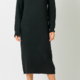 Mystree Ribbed Turtleneck Sweater Dress