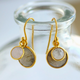 FELIX Z Labradorite and Moonstone Gold Earrings