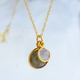 FELIX Z Double Round Stone Necklace