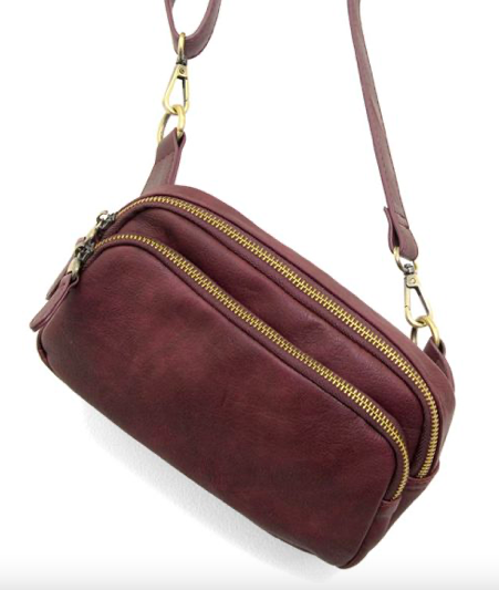 Joy Susan Kylie Double Zip Sling Bag