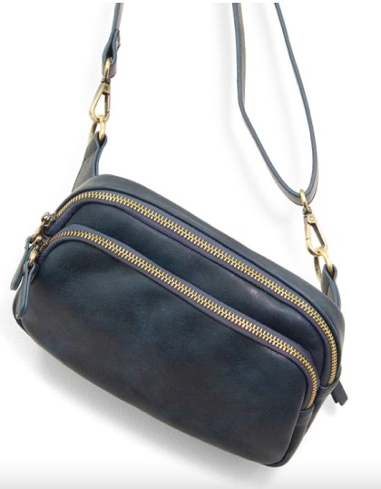 Joy Susan Kylie Double Zip Sling Bag