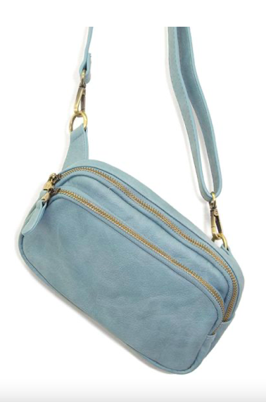 Joy Susan Kylie Double Zip Sling Bag