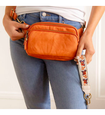 Joy Susan Kylie Double Zip Sling Bag