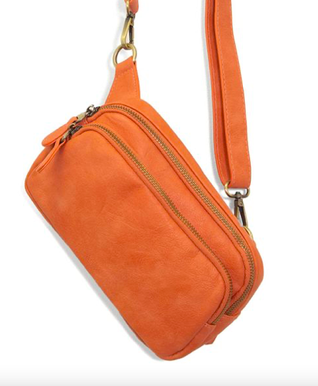 Joy Susan Kylie Double Zip Sling Bag