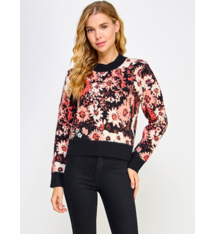 See And Be Seen Bold Flower Sweater