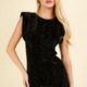 Very J Sleeveless Velvet Fitted Mini Dress