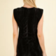 Very J Sleeveless Velvet Fitted Mini Dress