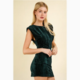Very J Sleeveless Velvet Fitted Mini Dress