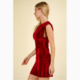 Very J Sleeveless Velvet Fitted Mini Dress