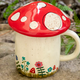 Natural Life Lidded Mug Grow Own Way Mushroom