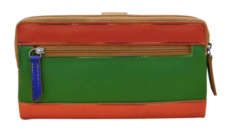 Intercontinental Leather Smartphone Wallet RFID Rainbow Multi