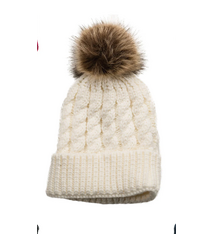 TOP IT OFF Emma Pom-Pom Hat  Sand