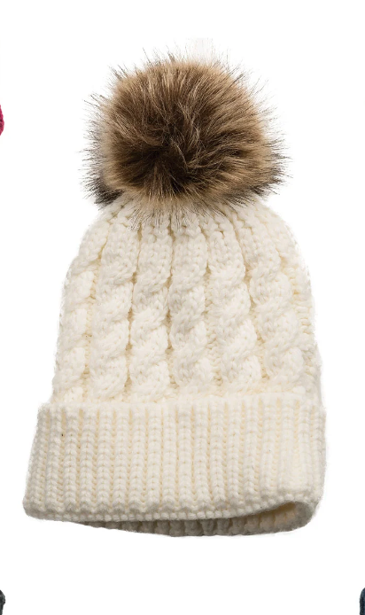TOP IT OFF Emma Pom-Pom Hat  Sand